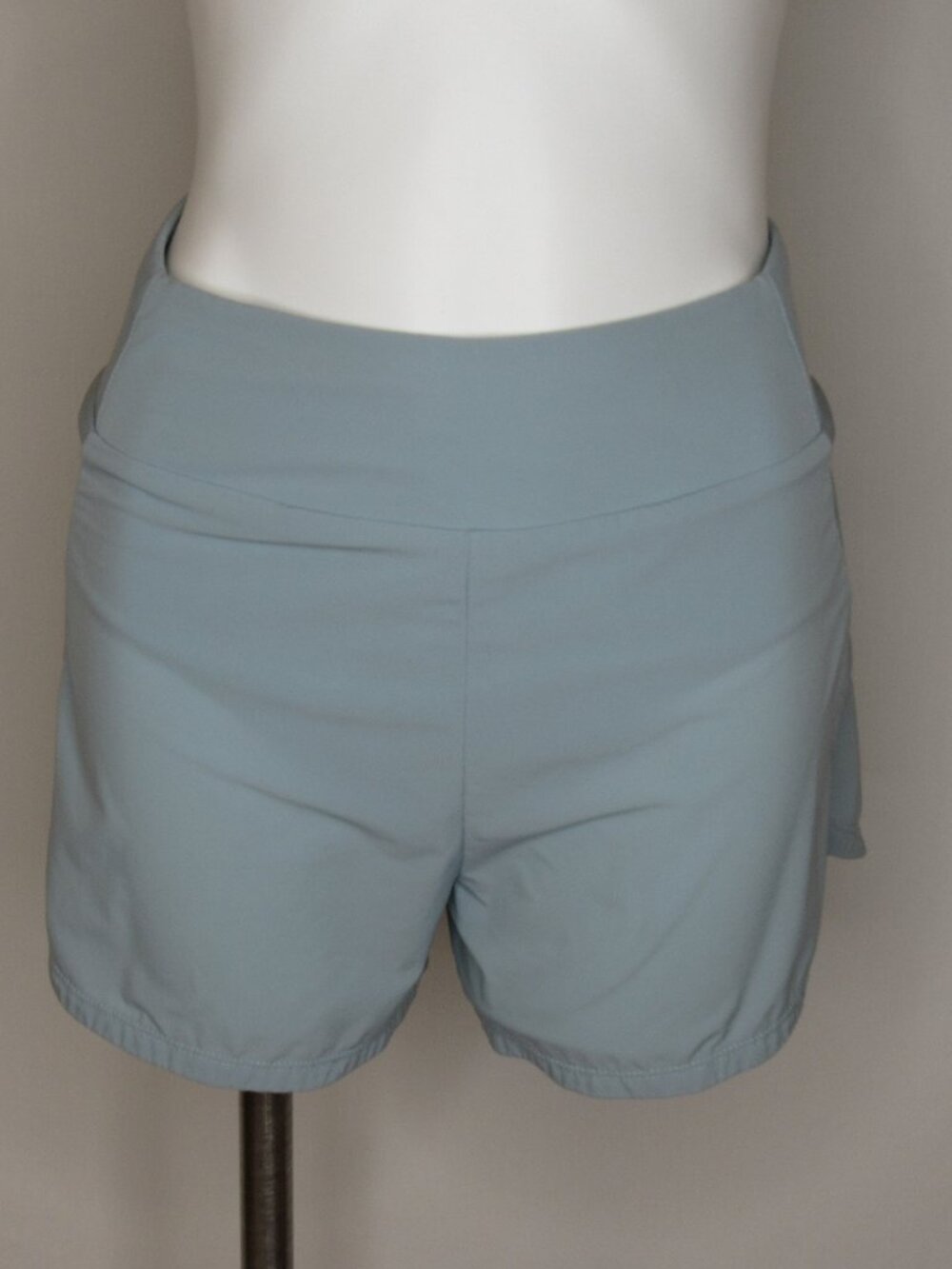 Nike Light Blue High Waist Lined Training Shorts 3" Women's S Small